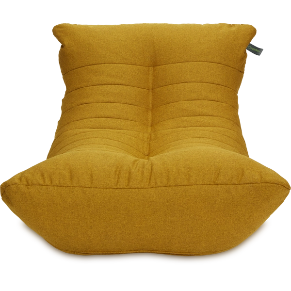 Кресло мешок «Кокон», 70x120x85, Горчичный Анфас