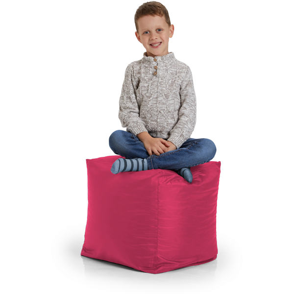 Пуфик «Куб», фуксия