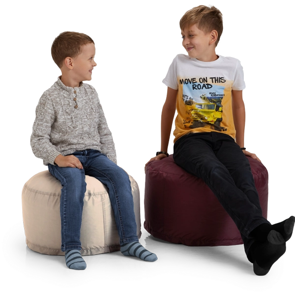 Пуфик «Таблетка», бежевый